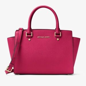 Michael Kors SELMA PINK SAFFIANO